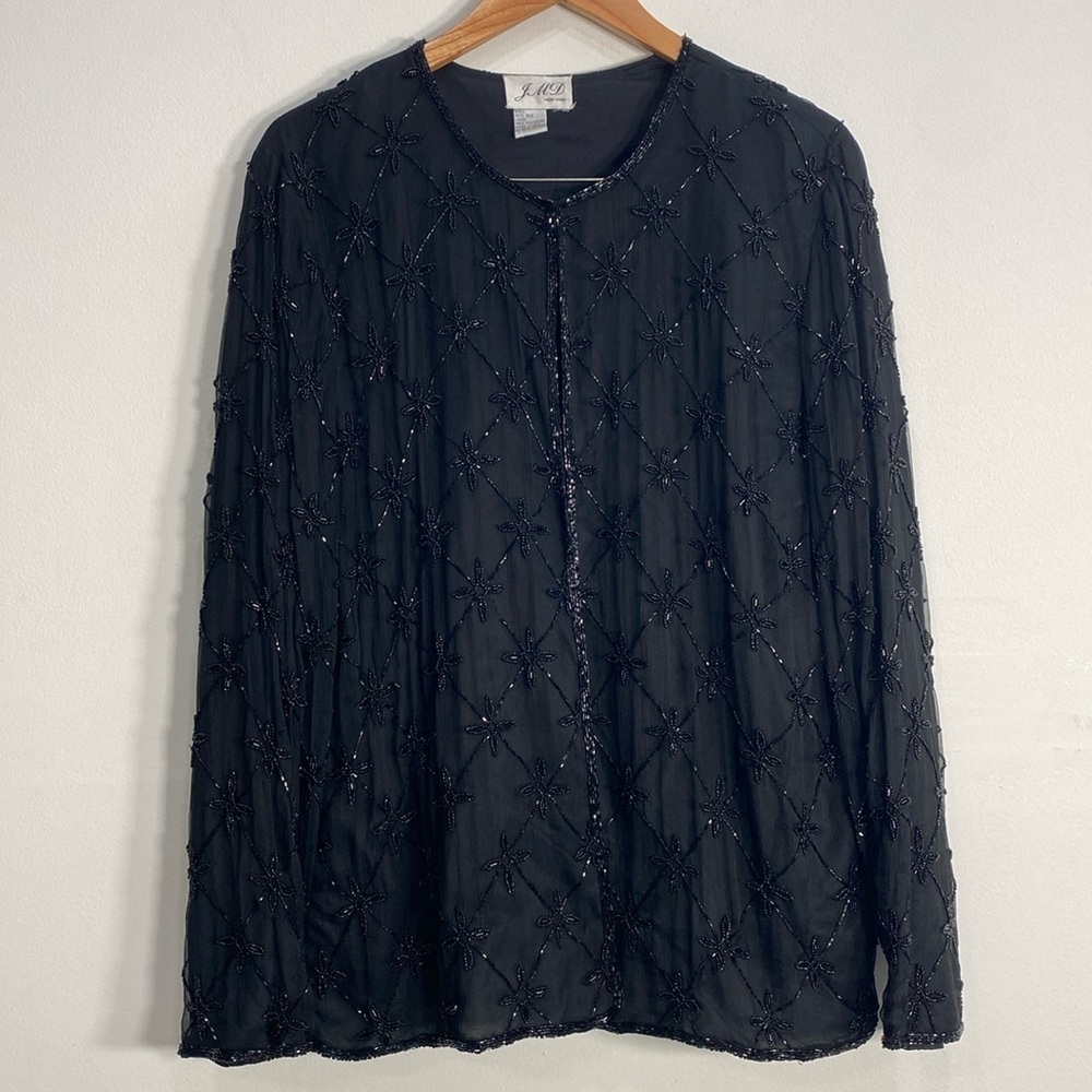 Vintage JMD Silk Beaded Jacket M/L